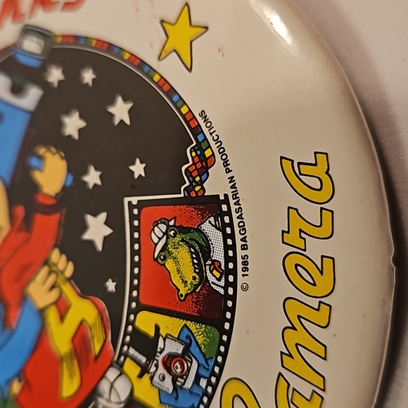 1985 Alvin and The Chipmunks and the Magic Camera Pinback Button - Picture 4 of 6